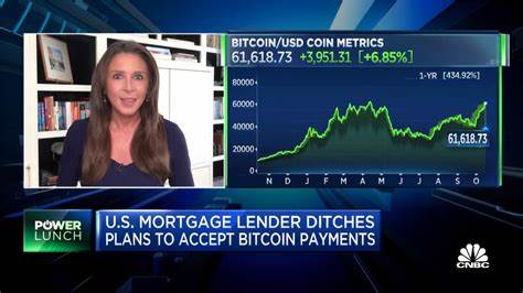 Second-largest U.S. mortgage lender ditches its plan to accept payments in bitcoin - CNBC