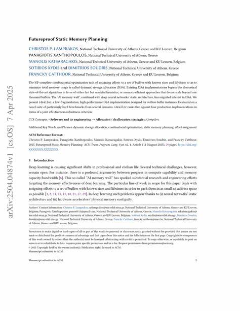 Futureproof Static Memory Planning [pdf]