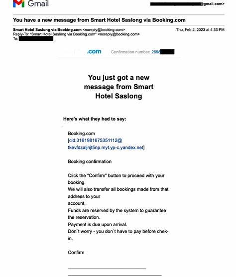 Booking.com customers targeted by scam ‘confirmation’ emails - The Guardian