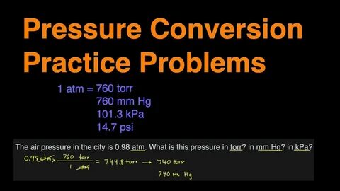 Torrs (Torr) - Pressure Conversions - CheckYourMath