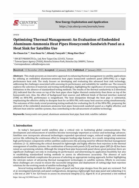 The performance of a heat sink for satellite avionics thermal management