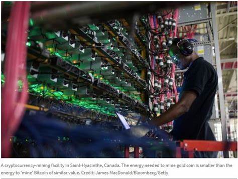 ‘Mining’ Bitcoin takes more energy than mining gold - Nature.com