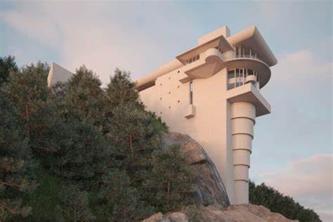 David Romero's Digital Models of Frank Lloyd Wright's Unrealized Buildings