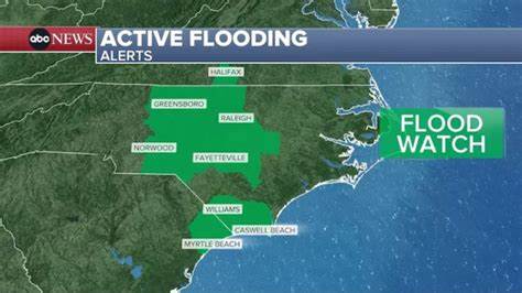 Chantal makes landfall near Myrtle Beach and now moving inland as a rainmaker