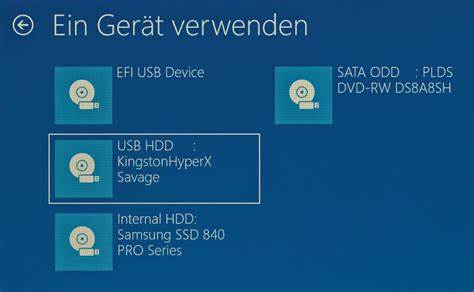 Booten von USB-Laufwerken