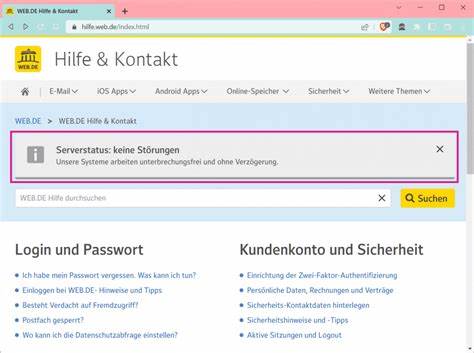 Sie können sich nicht bei WEB.DE einloggen?