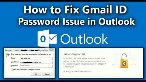 I cannot login to my outlook email, how do I fix this problem?