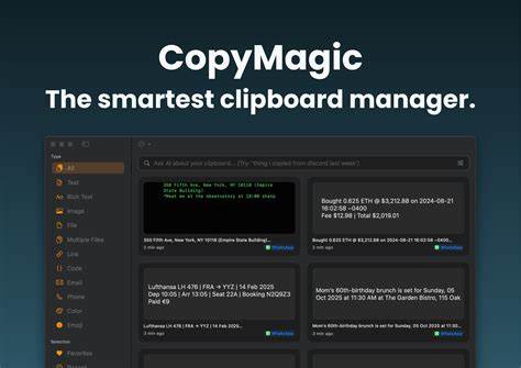 Show HN: CopyMagic – Search your clipboard like it's Google