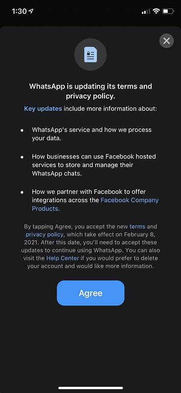 WhatsApp ultimatum: Share data with Facebook or stop using the app (2021)