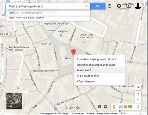 Locaties zoeken op Google Maps