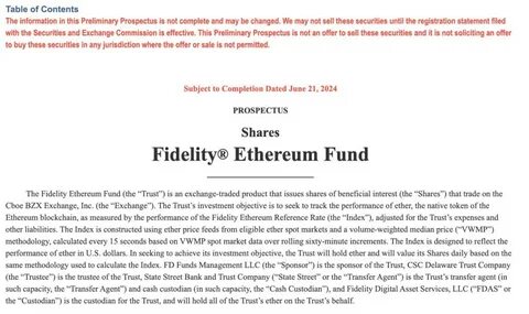 Fidelity Files with SEC for Blockchain-Based Dollar Fund on Ethereum