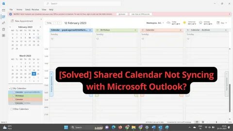 Calendars not syncing correctly. - Microsoft Community