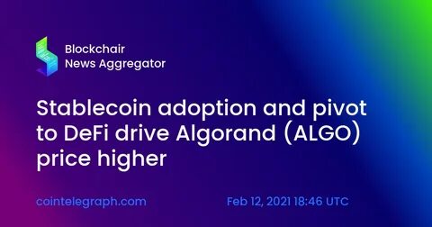 Algorand’s ALGO token nosedives amid SEC classification and deflating DeFi activity - CryptoSlate