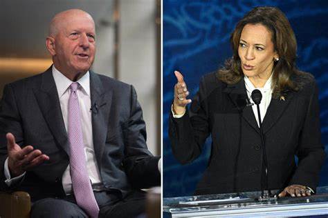 Goldman Sachs CEO says report that Harris is better for economy was blown out of proportion