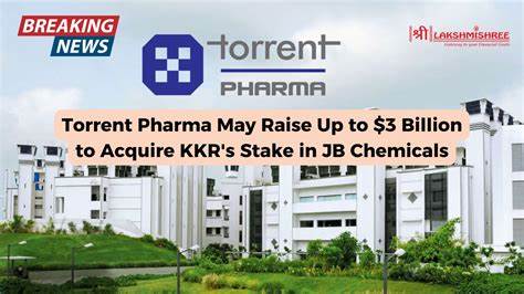 Torrent Pharmaceuticals to acquire stake in JB Pharma for $3bn