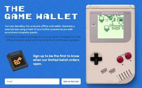 Your Old Game Boy Can Now Be Turned Into a Bitcoin and Ethereum Hardware Wallet - Decrypt