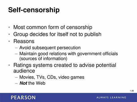 Self Censorship Is Good