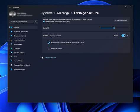 Il y a un filtre à lumière bleue sur Windows 11, voici ... - Clubic