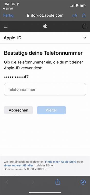 Ich habe meine Telefonnummer nicht mehr u… - Apple Community