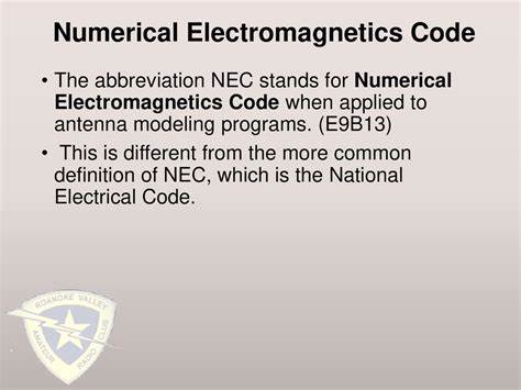 Numerical Electromagnics Code (NEM)