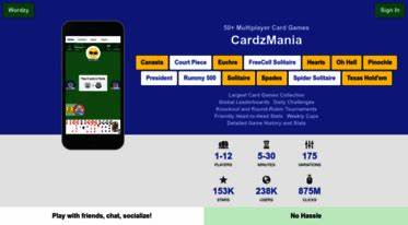 CardzMania - Play 50+ card games online with upto 12 players