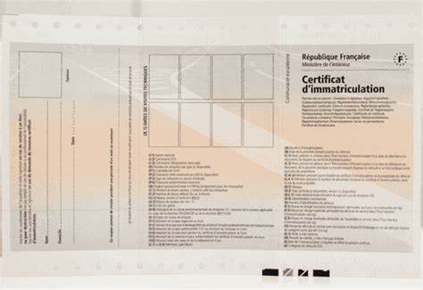 Carte grise ou certificat d’immatriculation