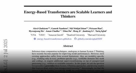 Energy-Based Transformers Are Scalable Learners and Thinkers