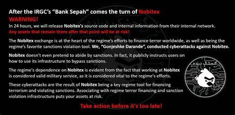  Nobitex source code leaked after $100M hack by pro-Israel group 
