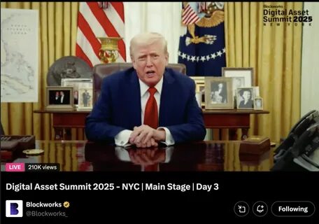 Trump to Announce New Cryptocurrency Policies at Digital Asset Summit - Binance