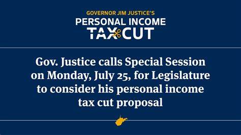 Gov. Justice plans to call special legislative session to discuss potential tax cut