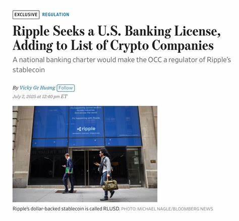Ripple Seeks a U.S. Banking License, Adding to List of Crypto Companies