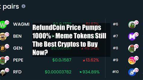 RefundCoin Price Pumps 1000% – Meme Tokens Still The Best Cryptos to Buy Now? - Cryptonews