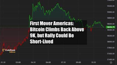 First Mover Americas: Bitcoin Climbs Back Above $59K, but Rally Could Be Short-Lived - CoinDesk