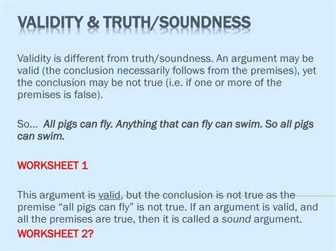 Soundness: How can one decide\know if premise is true or false