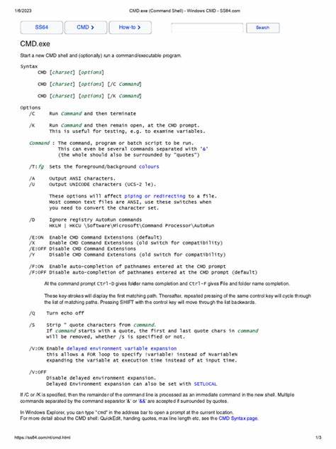 CMD.exe (Command Shell) - Windows CMD - SS64.com