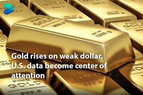 Gold Rises on Weaker U.S. Dollar