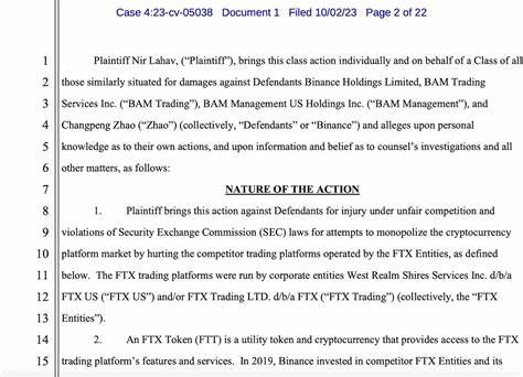 Binance and CZ Hit with FTX Foul Play Accusations in Lawsuit - DailyCoin