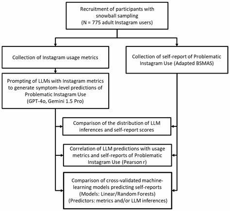 Using Large Language Models to Infer Problematic Instagram Use