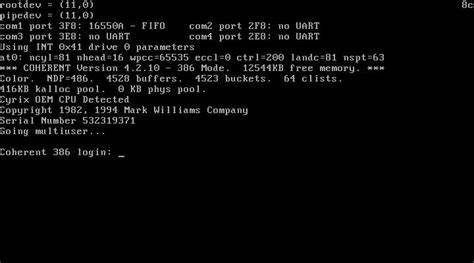 Coherent is a clone of the Unix operating system for IBM PC