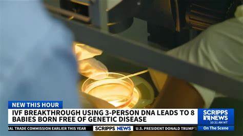 Eight healthy babies born after IVF using DNA from three people