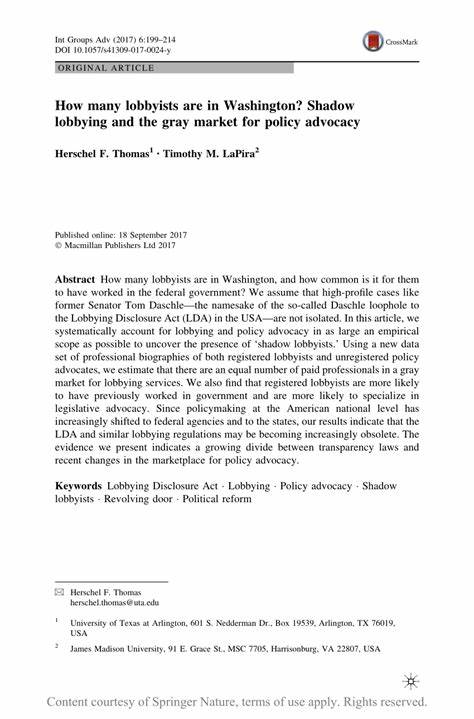 FACTBOX: How many lobbyists are there in Washington?