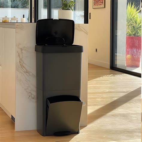 Poubelle de tri avec couvercle | Poubelle de cuisine | Castorama