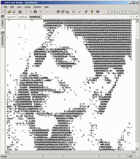 A minimal ASCII art editor, place characters like pixels in a grid