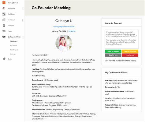 Co-founder matching online profile in review for a long time
