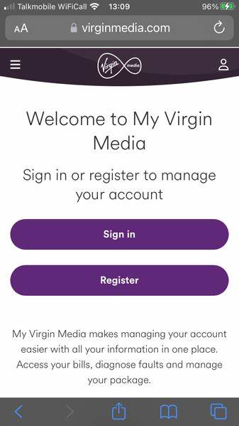 Sign In | Virgin Media Community