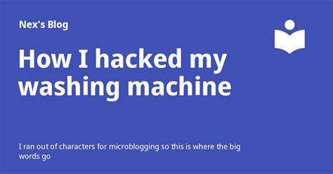 I hacked my washing machine