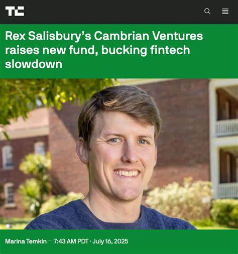 Rex Salisbury’s Cambrian Ventures raises new fund, bucking fintech slowdown