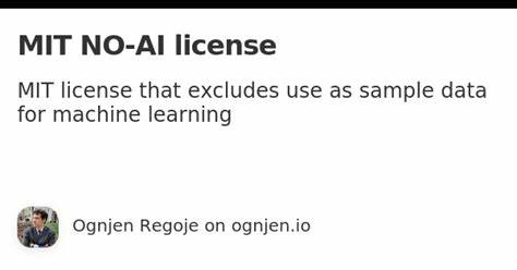 Is "MIT Software License but No AI" Possible?