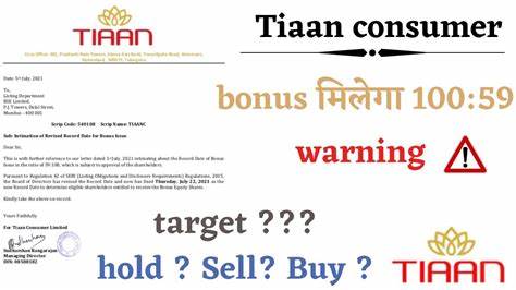 Tiaan Consumer Share Price - Business Standard
