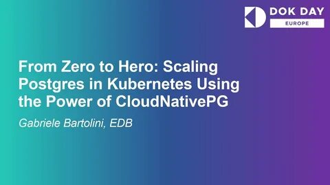 Making Postgres scale to zero with CNPG